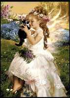 Ангелче и коте