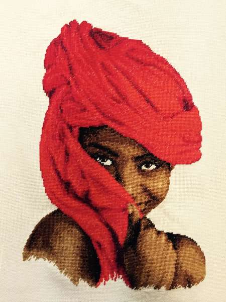 Африканско момиче - в червено